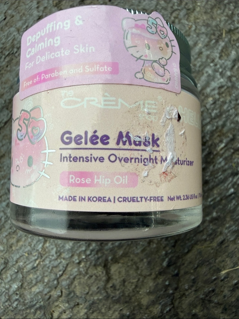 Gelee Mask Intensive Overnight Moisturizer - Pink (Rose Hip Oil)